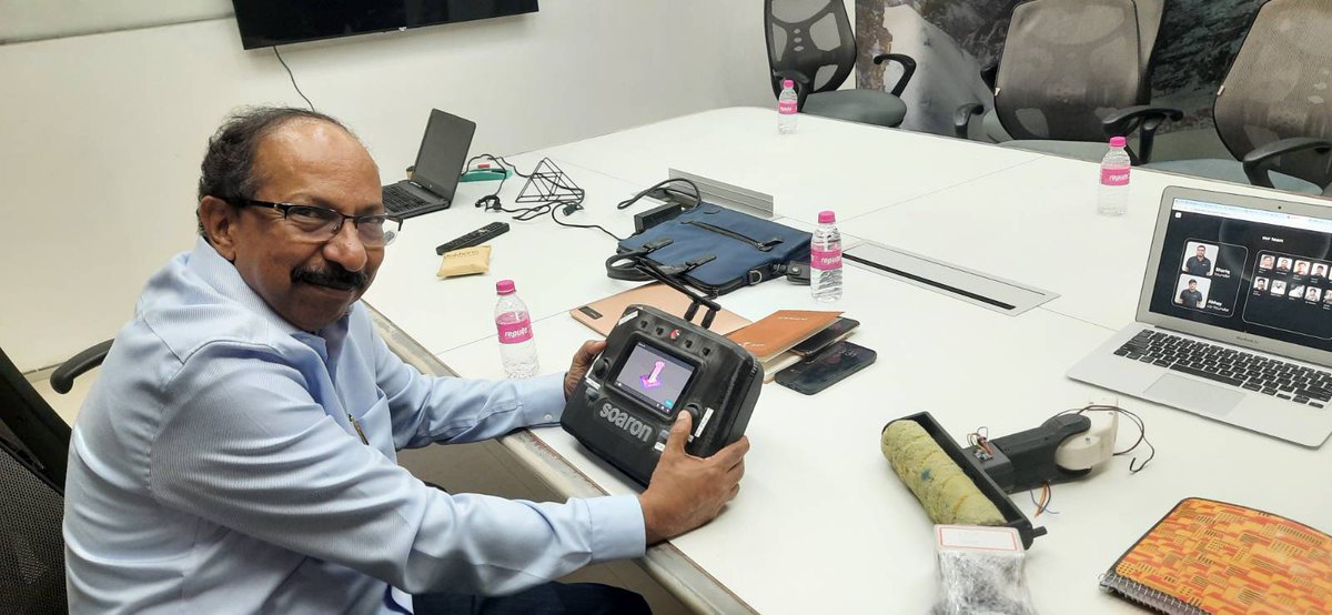 SoaronOfficial's tweet photo. We had a wonderful meeting with Dr. Suresh Nair at @IITMIC We showed him the #Colorown_Remote_Control, and he shared valuable ideas and support.
Thank you for motivating us to keep building innovative solutions!
#Soaron #Colorown #IITMadra #DroneTech https://t.co/Iyc0ylgIlH