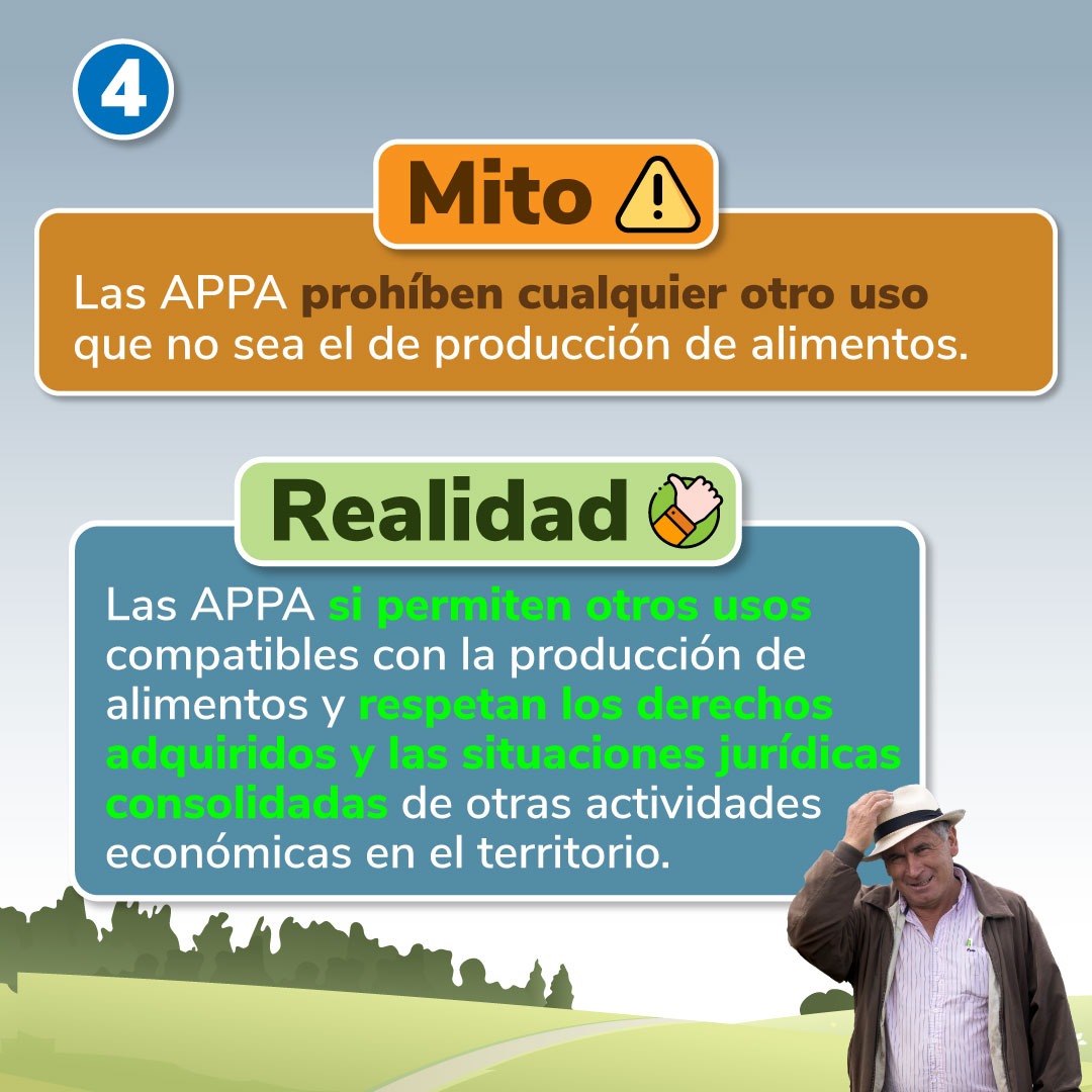UPRAColombia's tweet photo. 🌱 ✨#SíAlasAPPA | El @MinAgricultura y la #UPRA han realizado cerca de 300 reuniones presenciales y virtuales con actores locales con el objetivo de resolver dudas sobre las APPA y trabajar de la mano con las alcaldías 🏛️ y actores clave. 

¡Recuerda! Las APPA promueven la producción eficiente y sostenible de alimentos provenientes de actividades ganaderas, agrícolas, agroforestales y acuícolas.

Sigue el 🧵y conoce su potencial 

#JuevesDeAPPA #ProducciónAgropecuaria #ColombiaPotenciaAgroalimentaria