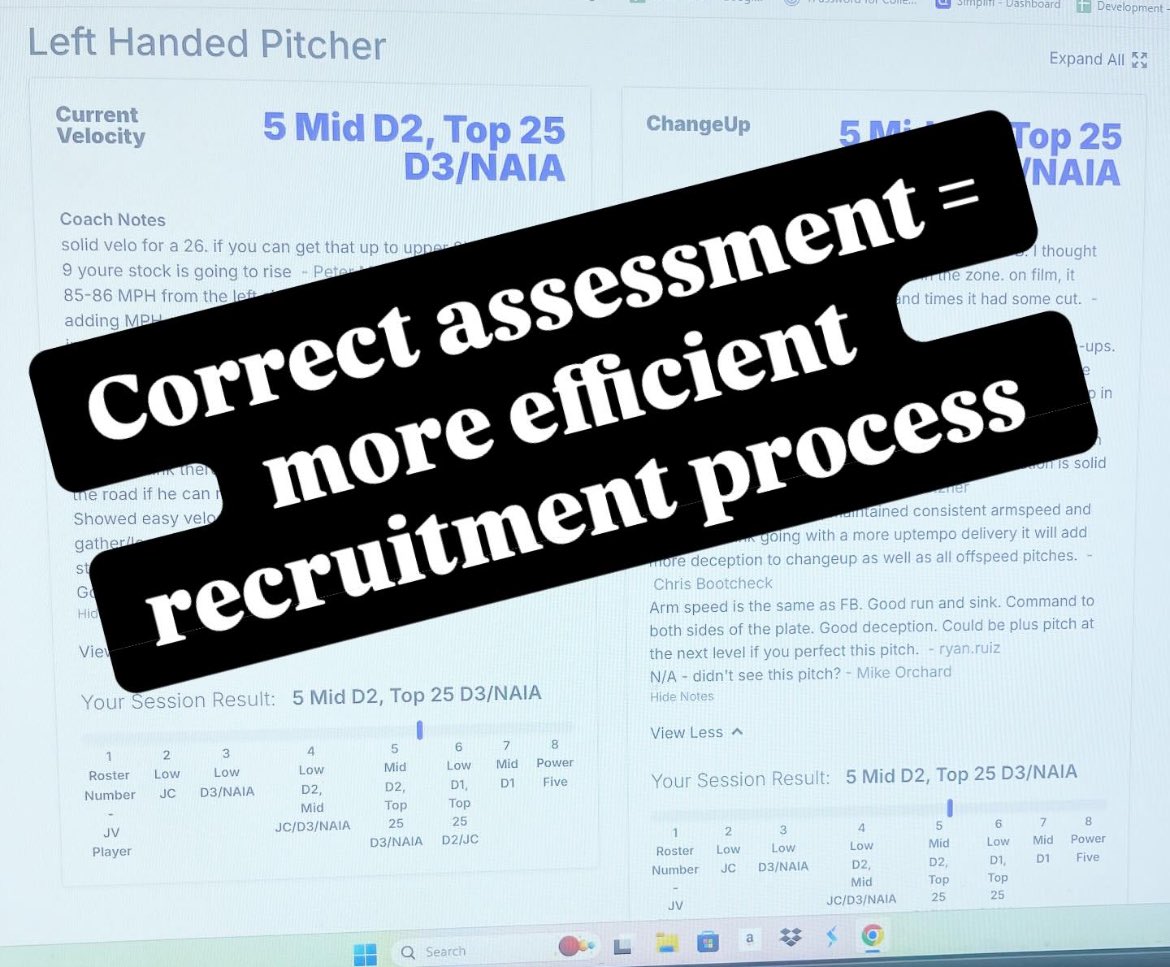 At College Athlete Advantage, one of the best things we offer is a detailed and thorough evaluation for our athletes.

This comprehensive assessment ensures that families receive accurate insights into their athlete's current position as they begin their college journey. 

When