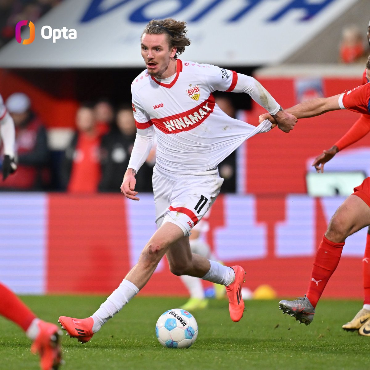 OptaFranz's tweet photo. 11 - Nick Woltemade kommt in dieser Bundesliga-Saison auf 11.1 Strafraumaktionen pro 90 Minuten, das ist mit Mohamed Salah Bestwert aller Spieler aus Europas fünf großen Ligen (250+ Minuten):

🥇 Nick Woltemade - 11.1
🥇 Mohamed Salah - 11.1
🥉 Kylian Mbappé - 10.9

Unruheherd. https://t.co/upbmNcV3Dr
