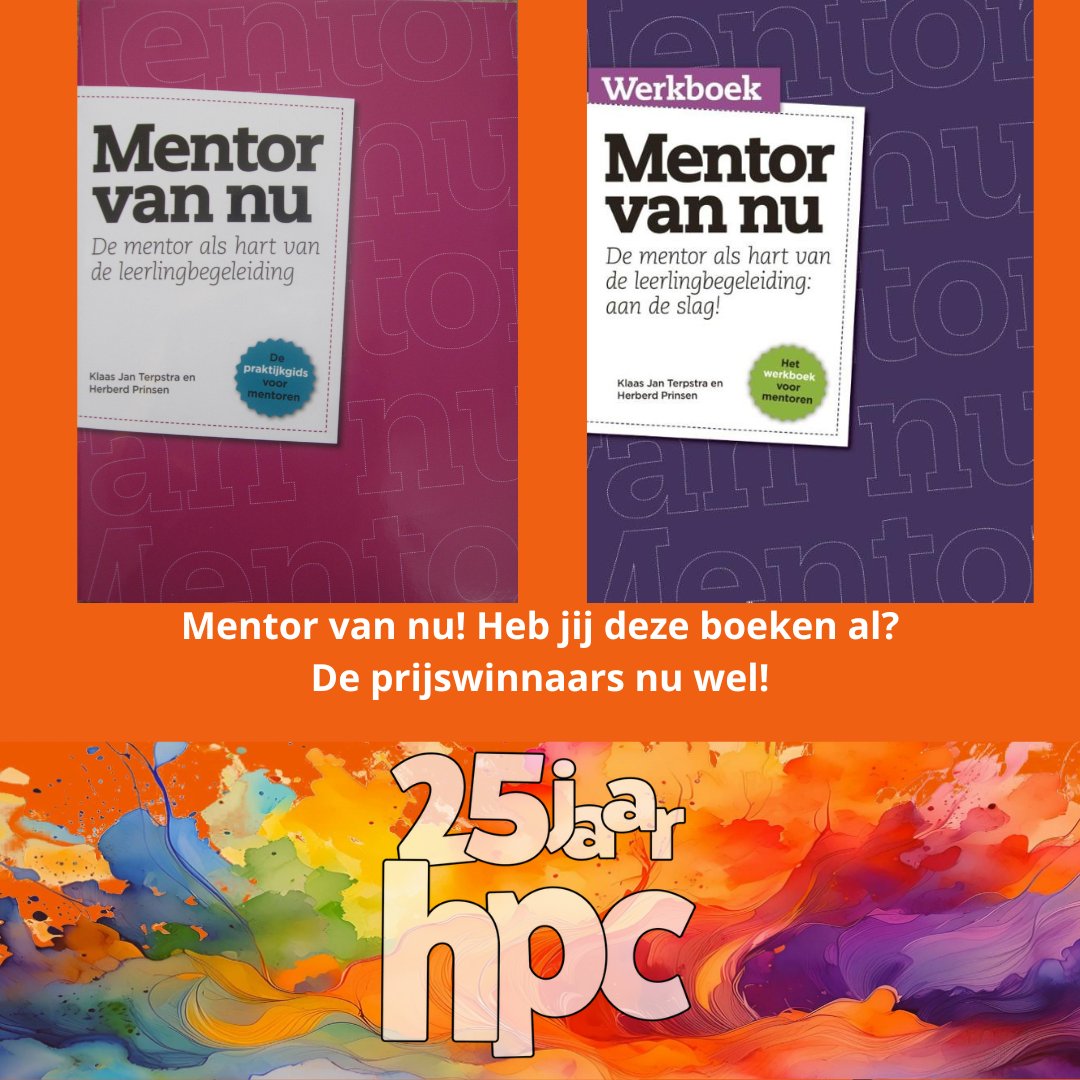 Een must voor iedere mentor --> Mentor van nu
Allerlei energizers, oefeningen om met je klas te doen. Ook na de gouden en zilveren weken goed te gebruiken. En het basisboek staat vol handvatten en gereedschappen om als mentor mee aan de slag te gaan. Interesse? info@hpc.nu