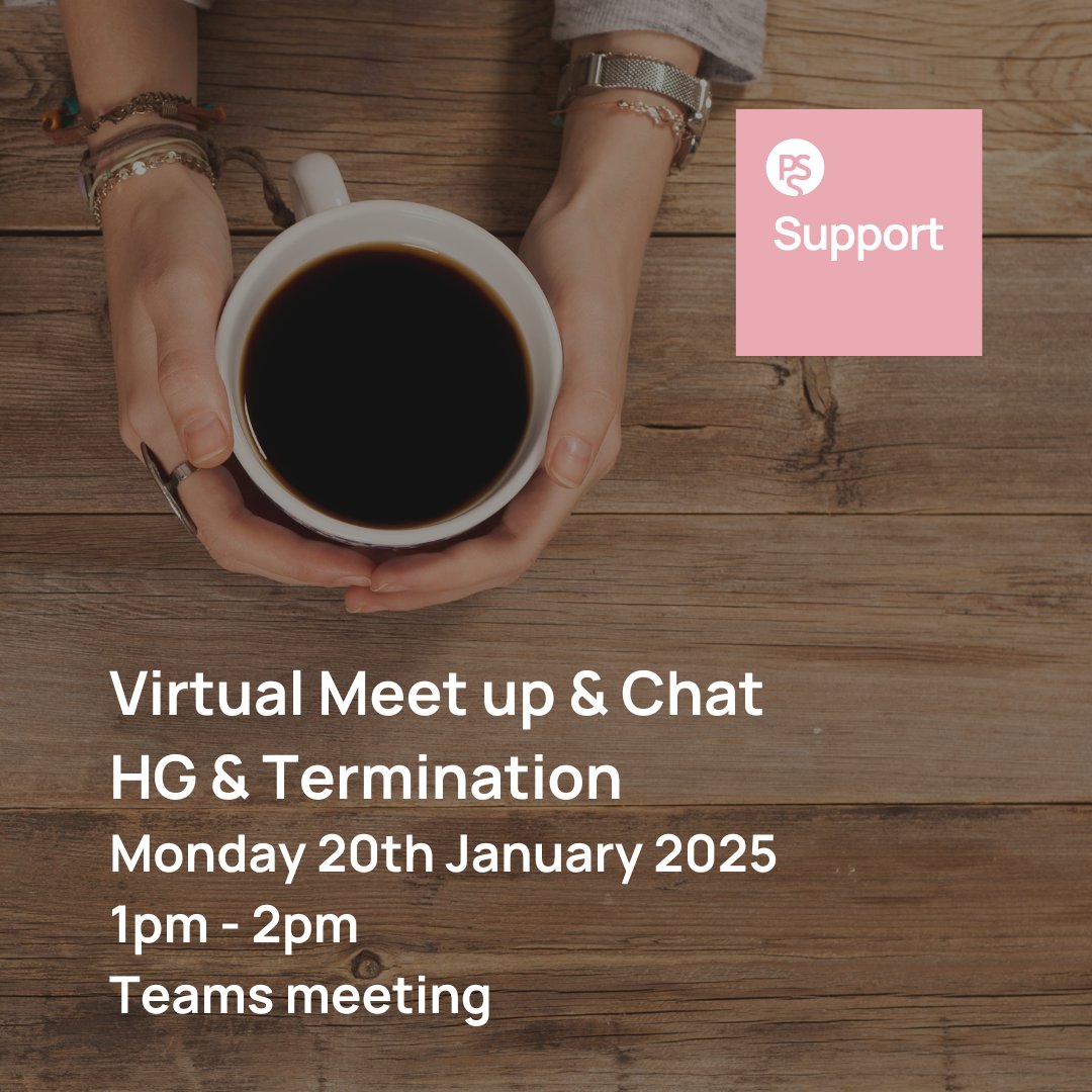 Pregnancy Sickness Support (@hgsupportuk) on Twitter photo Join our HG & Termination Virtual Meet-Up, a safe, supportive space for past sufferers to share & connect. Limited to 10 participants. 
📅 Mon 20 Jan 25 ⏰ 1 - 2pm 
🔗 Book now: ow.ly/RE6n50UEqkI
#HyperemesisGravidarum #HGSupport #TerminationSupport Join our HG & Termination Virtual Meet-Up, a safe, supportive space for past sufferers to share & connect. Limited to 10 participants. 
📅 Mon 20 Jan 25 ⏰ 1 - 2pm 
🔗 Book now: ow.ly/RE6n50UEqkI
#HyperemesisGravidarum #HGSupport #TerminationSupport