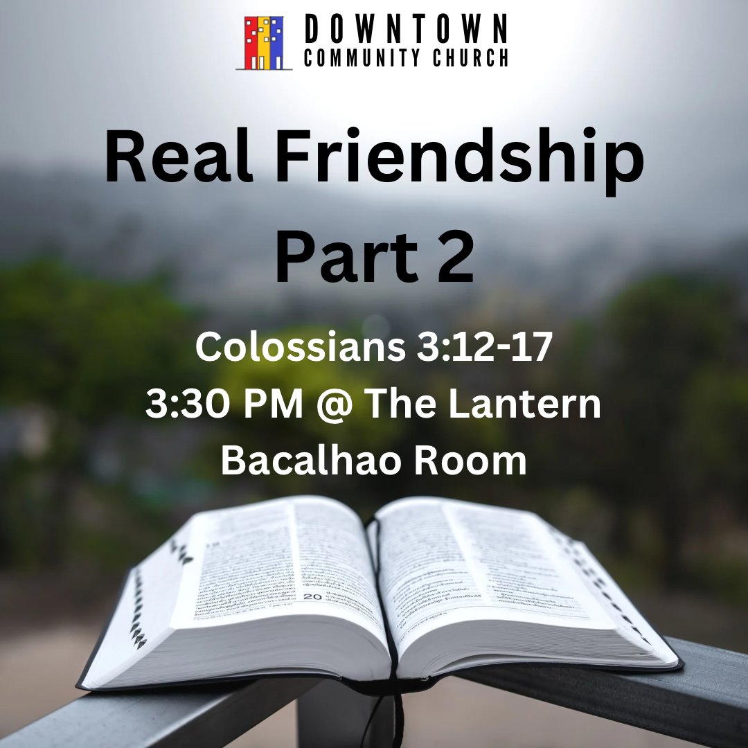 Dccnl1's tweet photo. We’ll be having a service the third Sunday of each month. Join us this Sunday to hear part two of why we want to be a church about Real Friendship and what that looks like in Christ. The coffee will be put on and we’ll have activity sheets for any children that come! https://t.co/RmQ3klh7jW