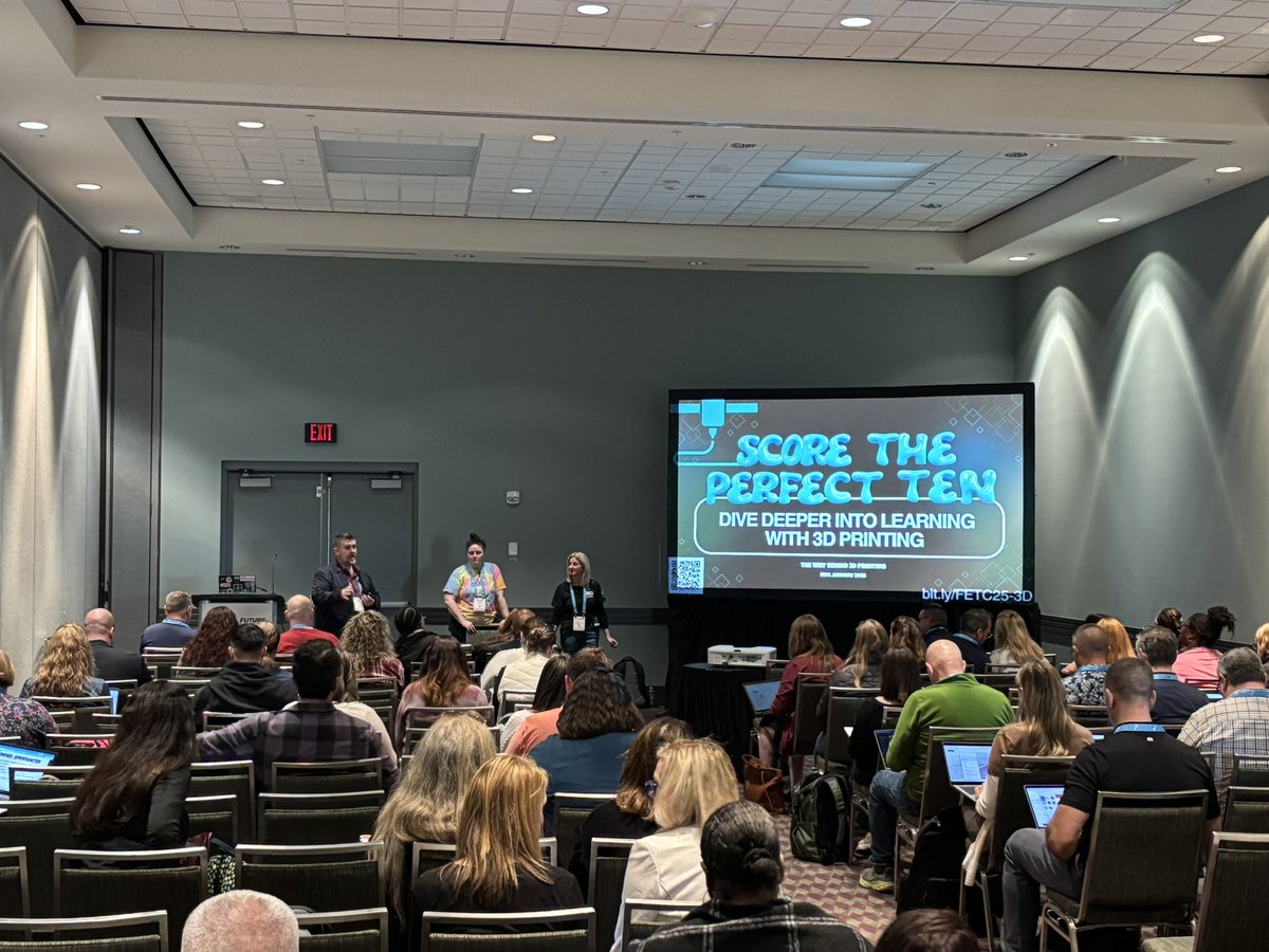 Day 2 <a href="/fetc/">FETC</a> was amazing! Presenting with <a href="/Staggs777/">William Staggs</a> and <a href="/MeaghanStevens/">Meaghan Stevens</a> about 3D printing in the elementary classroom. <a href="/csforlcps/">Loudoun County Computer Science Office</a> <a href="/LCPS_CTAE/">Career, Technical, & Adult Education</a> <a href="/arcola_dragons/">Arcola Elementary</a>