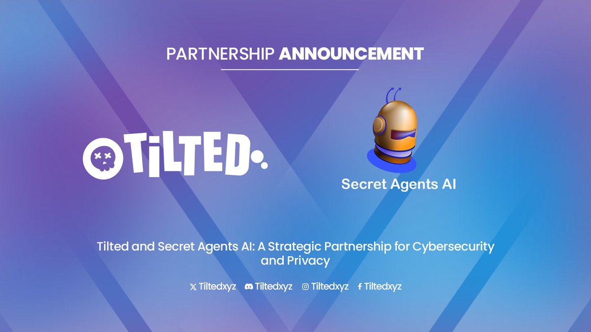 tiltedxyz's tweet image. 🌟 Tilted x @Secretagentsai: Elevating Gaming &amp;amp; Security 🌟

Tilted collaborates with Secret Agents AI to bring cutting-edge AI-driven security to Web3 gaming. This partnership ensures a safer, smarter ecosystem where gamers can trade assets securely while enjoying unparalleled…