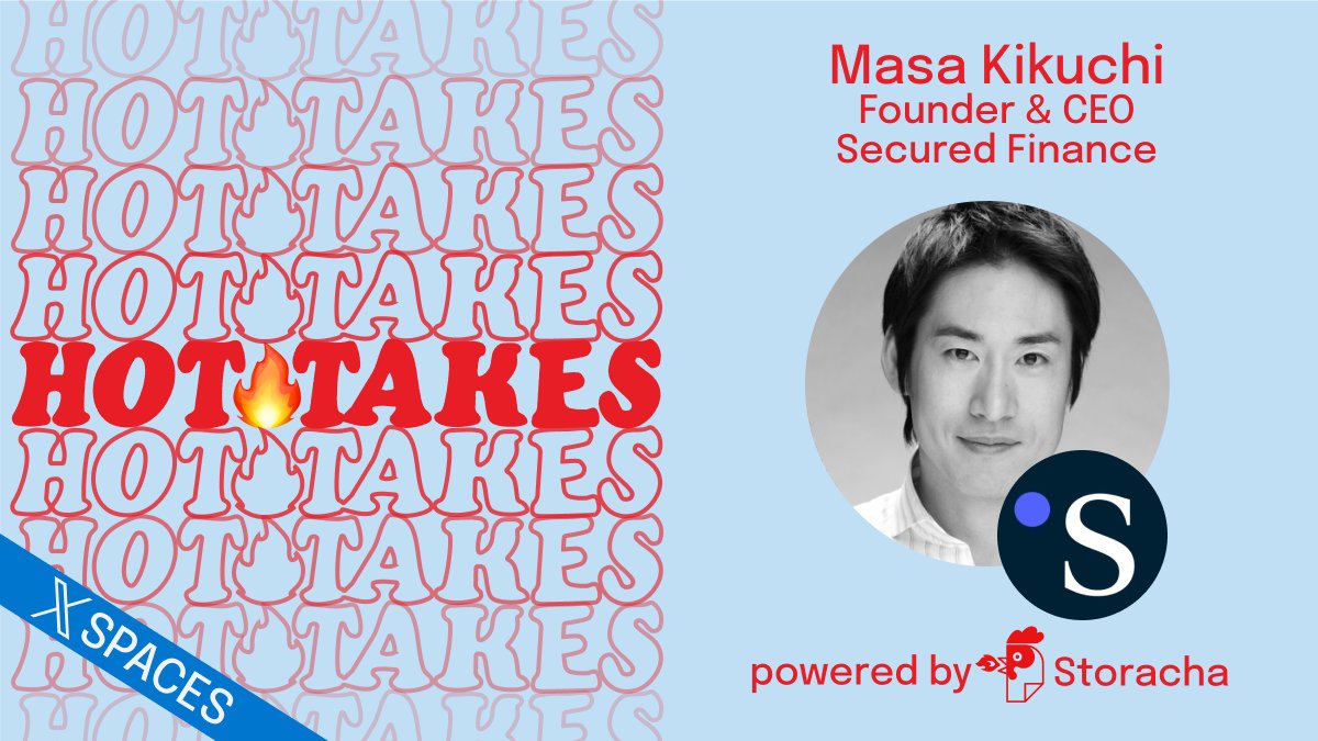 storachanetwork's tweet photo. 💬 What’s the secret to stable, predictable returns in #DeFi? @masa_web3 from @Secured_Fi spills the details on HOT🔥TAKES today at 9am ET!

From transparency to bold predictions, you won’t want to miss this one. 🌟

Join us in ONE HOUR! 🎙️ https://t.co/Aif7W6hx6d https://t.co/5TfjocCGEa
