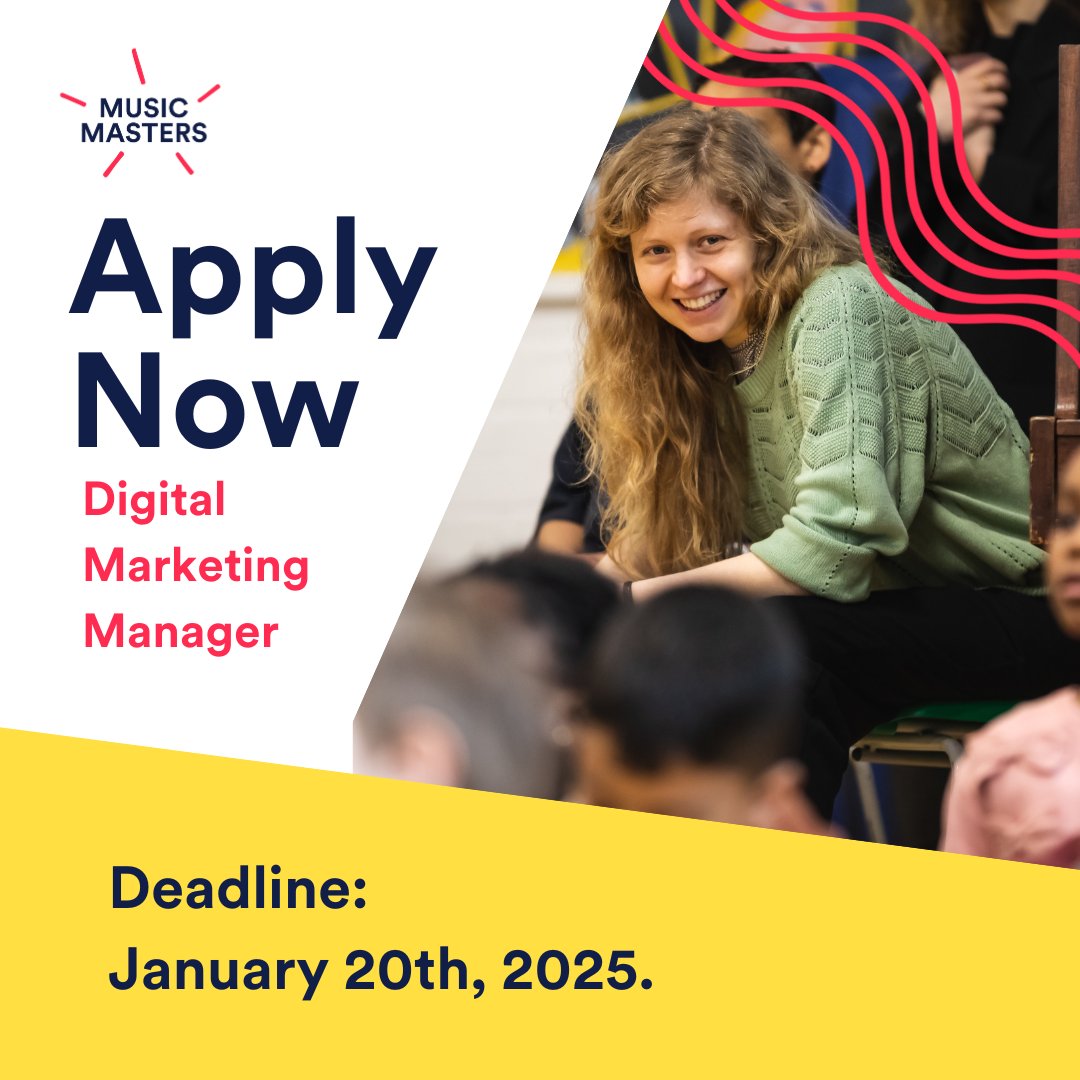 UKMusicMasters's tweet photo. 🔔 We're hiring for a Digital Marketing Manager! 🔔

Are you an experienced digital marketer interested in everything storytelling, analytics, and web optimisation?
We want to hear from you!

Deadline: January 20th, 12.00 pm.

Apply now: https://t.co/BW3cHQfRzU https://t.co/TldvguHvVT