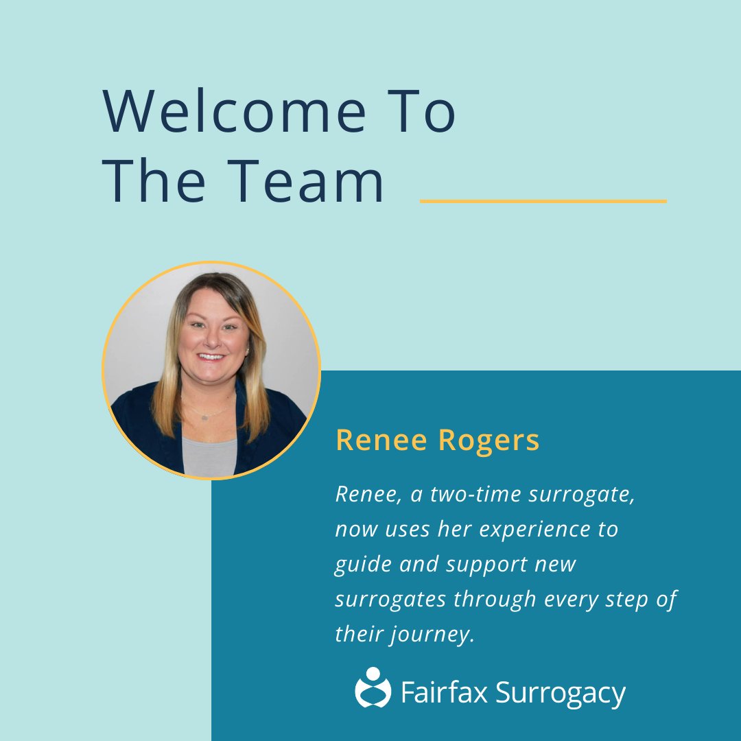 Welcome Renee Rogers to Our Team! 

As our new Surrogate Recruitment and Admissions Coordinator, Renee brings her personal experience as a two-time surrogate to support and guide new surrogates. 

#FairfaxSurrogacy #FairfaxFamily #FairfaxTeam