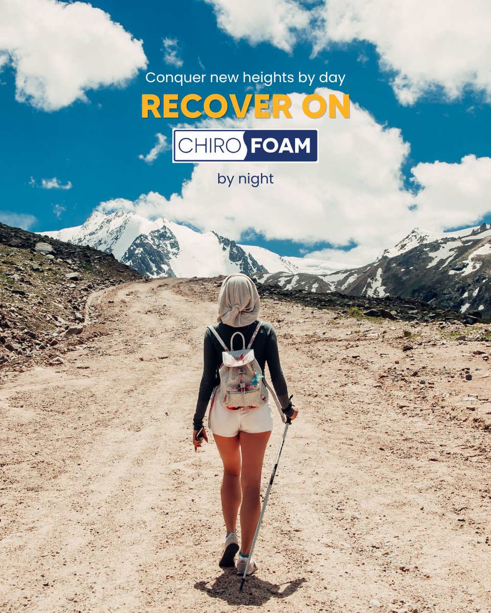 Chirofoam's tweet photo. 🏔️🛏️ Experience the ultimate rest for your hiking adventures. https://t.co/m71RWgn8ua