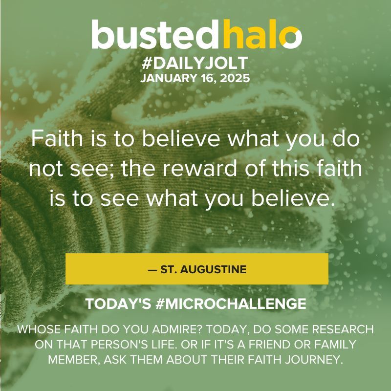 Today's Daily Jolt comes from St. Augustine!

bustedhalo.com