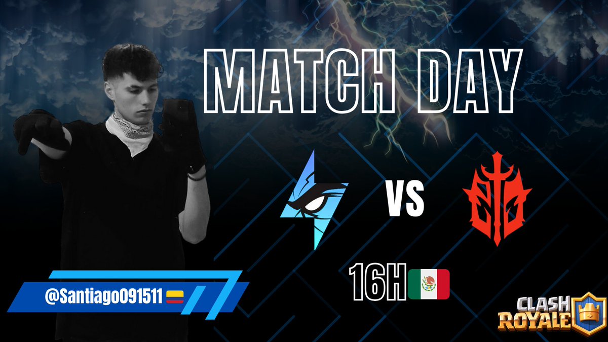 BlueLightning Team (@bluelightningtm) on Twitter photo ⚔️MATCH DAY⚔️
Vamos retornando con fuerza con más y más actividad!
HOY! ⬇️
🏆 <a href="/PFmoficial/">PPX Manú Killer CR⚡</a>
🆚 <a href="/Principes_Oscur/">Príncipes Oscuros</a>
16h🇲🇽
Preparados para darlo todo! ⚡
#GoLightnings!
Player: <a href="/Santiago091511/">~Santiago</a> ⚔️MATCH DAY⚔️
Vamos retornando con fuerza con más y más actividad!
HOY! ⬇️
🏆 <a href="/PFmoficial/">PPX Manú Killer CR⚡</a>
🆚 <a href="/Principes_Oscur/">Príncipes Oscuros</a>
16h🇲🇽
Preparados para darlo todo! ⚡
#GoLightnings!
Player: <a href="/Santiago091511/">~Santiago</a>