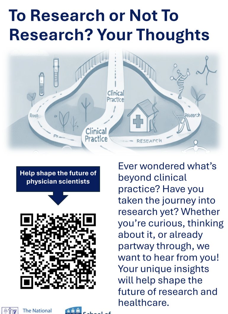 If you are a clinician/doctor/healthcare worker who is potentially interested in research, or have completed a research degree, please consider taking part in this project exploring the transition to research &amp; back by  MD student, Dr Shahad AlTikriti
eu.surveymonkey.com/r/D3FQKLQ