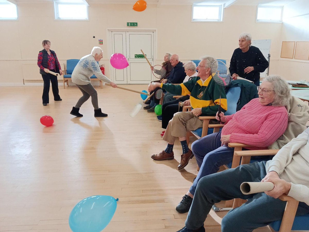 ❄️ It’s freezing outside, but things got heated at the MSN Social Group with an epic game of seated balloon tennis!  Who needs Wimbledon when you’ve got balloons, rackets &amp; this much determination? 😂 Keeping warm &amp; active has never been so fun! 💪 bit.ly/3yE3gYi