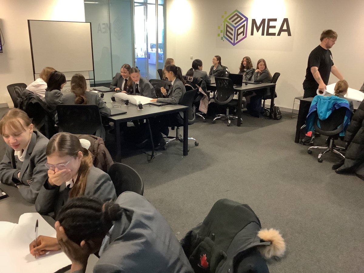 UnsworthAcademy's tweet photo. Thank you to #IN4Group for hosting the #CyberFirst event yesterday and a huge well done to our girls, having impeccable behaviour and showing all characteristics expected of an Unsworth Academy student!
#HOST #BlueTower #GCHQ #NCSC #girlsinsteam #robotics #icode #AI #VR #esport https://t.co/kiIEOTWCvu