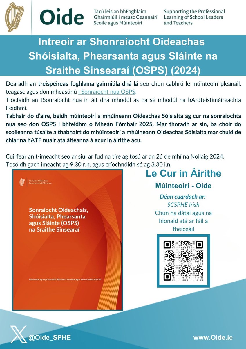 Oide SPHE Post-primary tweet media