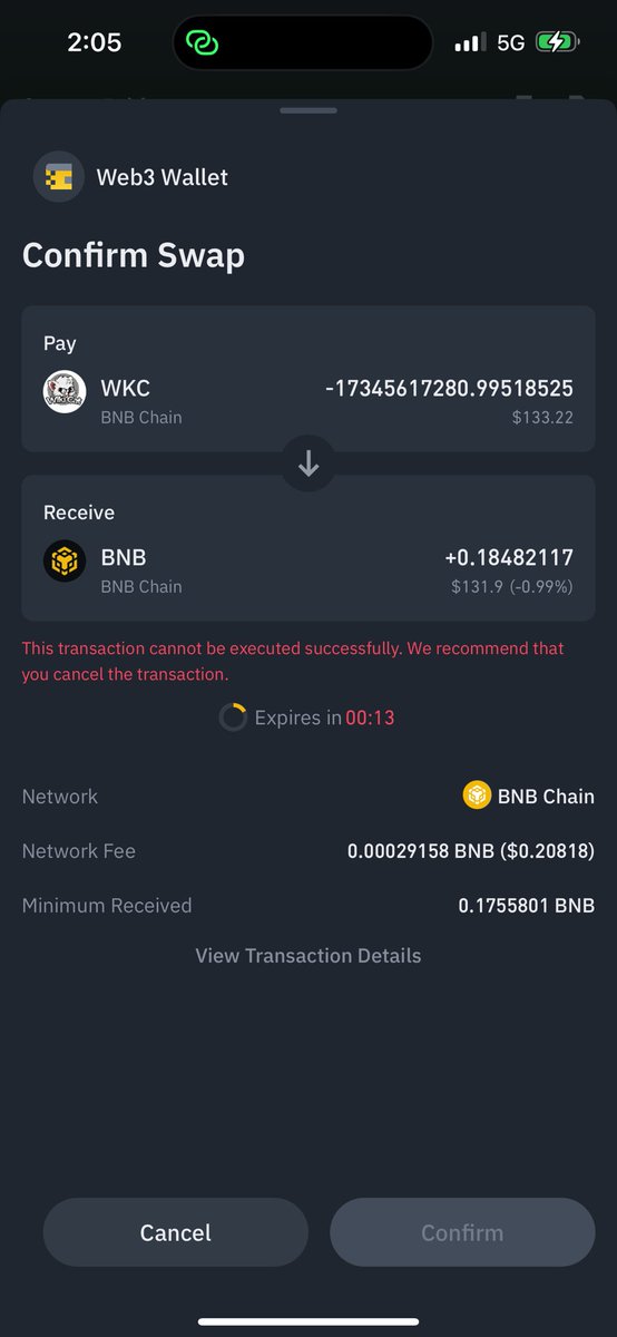 ommah_j's tweet photo. @sirmapy I bought wiki cat on binance but I'm trying to convert small $$ to BNB it not going through I did try more than $100 not converting https://t.co/7Z6VvRWFIv