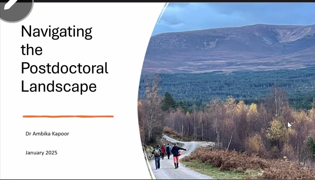 Thank you to our colleague Ambika Kapoor for sharing her post doc journey with our Strathclyde Early Childhood PGR Network today! 18 rejections and now in a full time lectureship - the message is keep going because what's for you won't go by you! <a href="/StrathEDU/">Strathclyde Institute of Education</a> #StrathEarlyChildhood