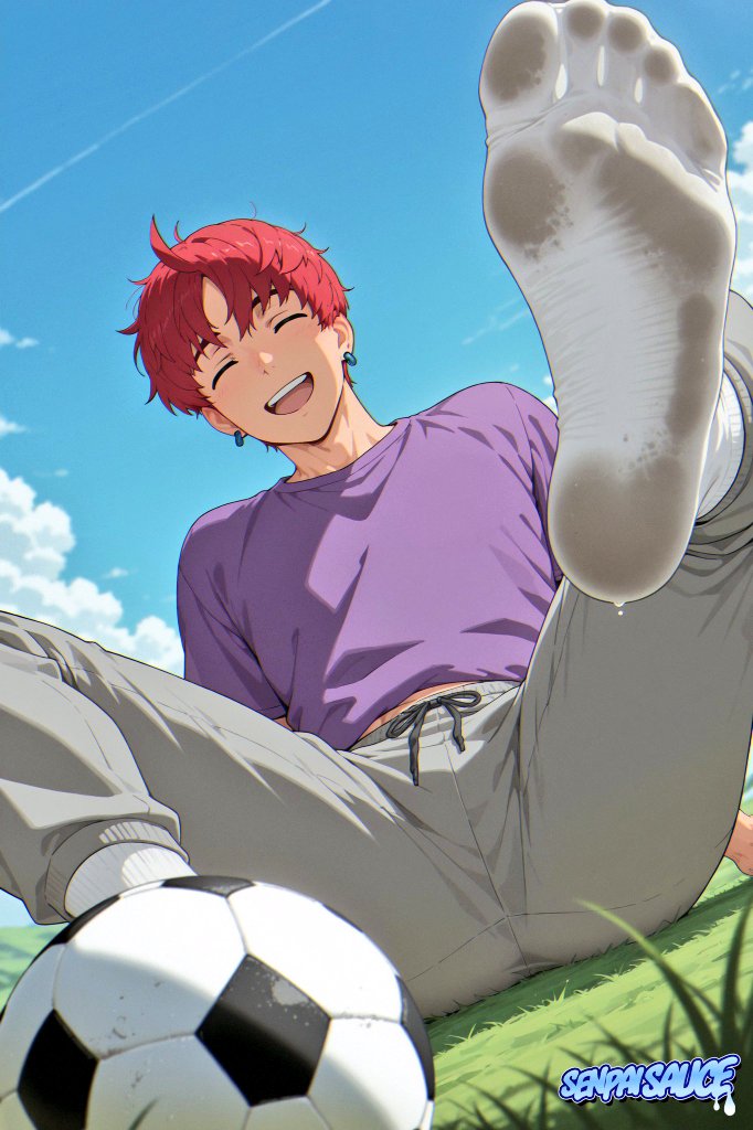 Pov: Jiji beats me in 1on1 Soccer match &amp; winner gets a BIG PRIZE

Jiji: "Okay I WIN! Now you are my FOOTSLAVE for the Day! And you have to say "THANK YOU SIR!" For each Task Now SNIFF Slave! 

Kono: "Yes Sir!"
*SNIFFS Socked TOES* 
"THANK U SIR!" 😵‍💫🦶🏻🧦

Aiart: <a href="/senpai_sauce/">🔞🔞Senpai🔞🔞</a>