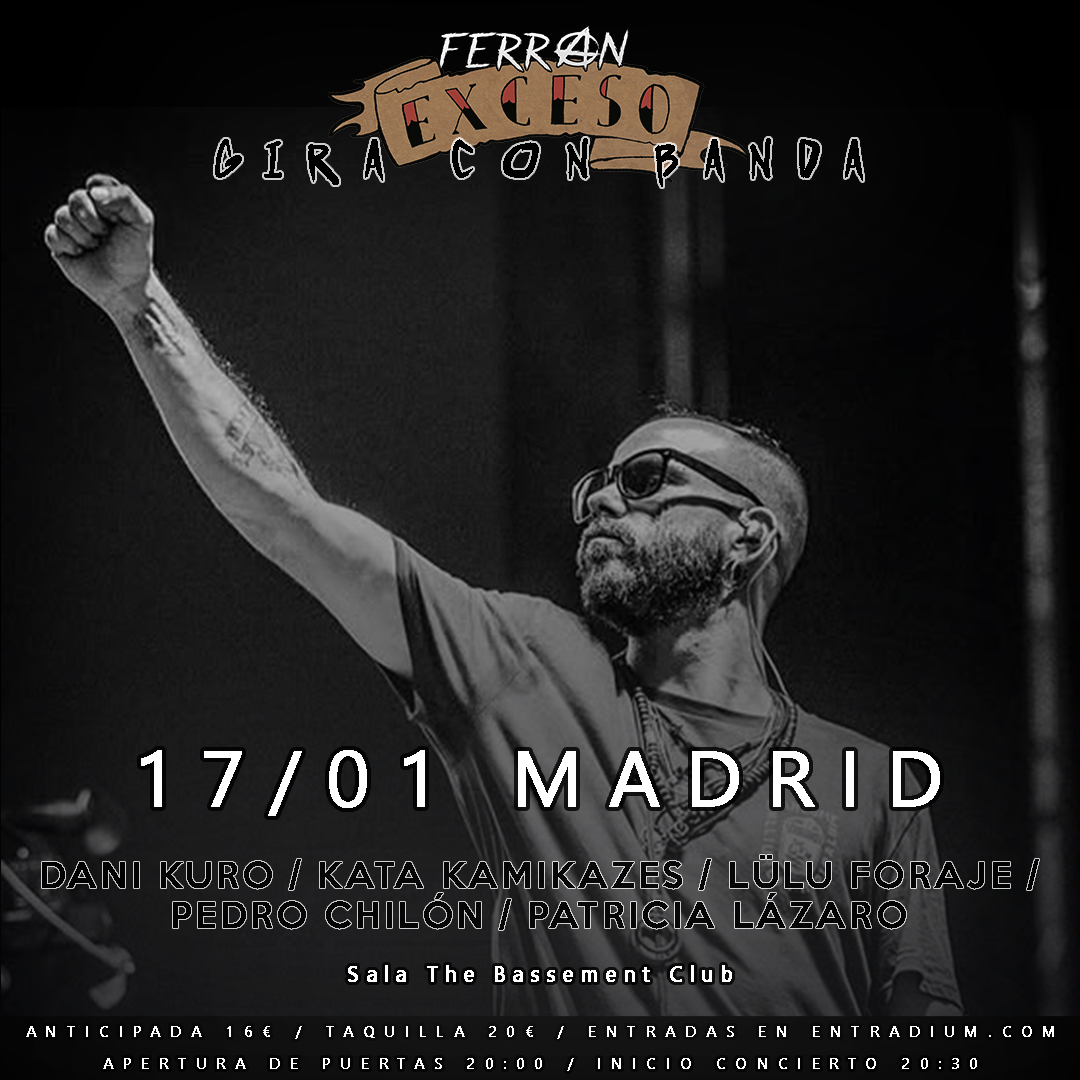 ¡Familia, esto es mañana!

📍 The Bassement (Galileo 26, Madrid)
⏰ Puertas 20:00 // Inicio 20:30
🎟️ entradium.com/events/madrid-…