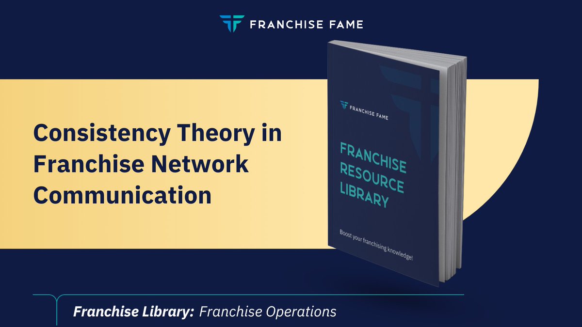 Today, we're talking about the power of consistency. When thinking about some of the biggest names in the franchise world, we can instantly visualise their logos and values. Why? Because of consistency! Download the resource from our website!