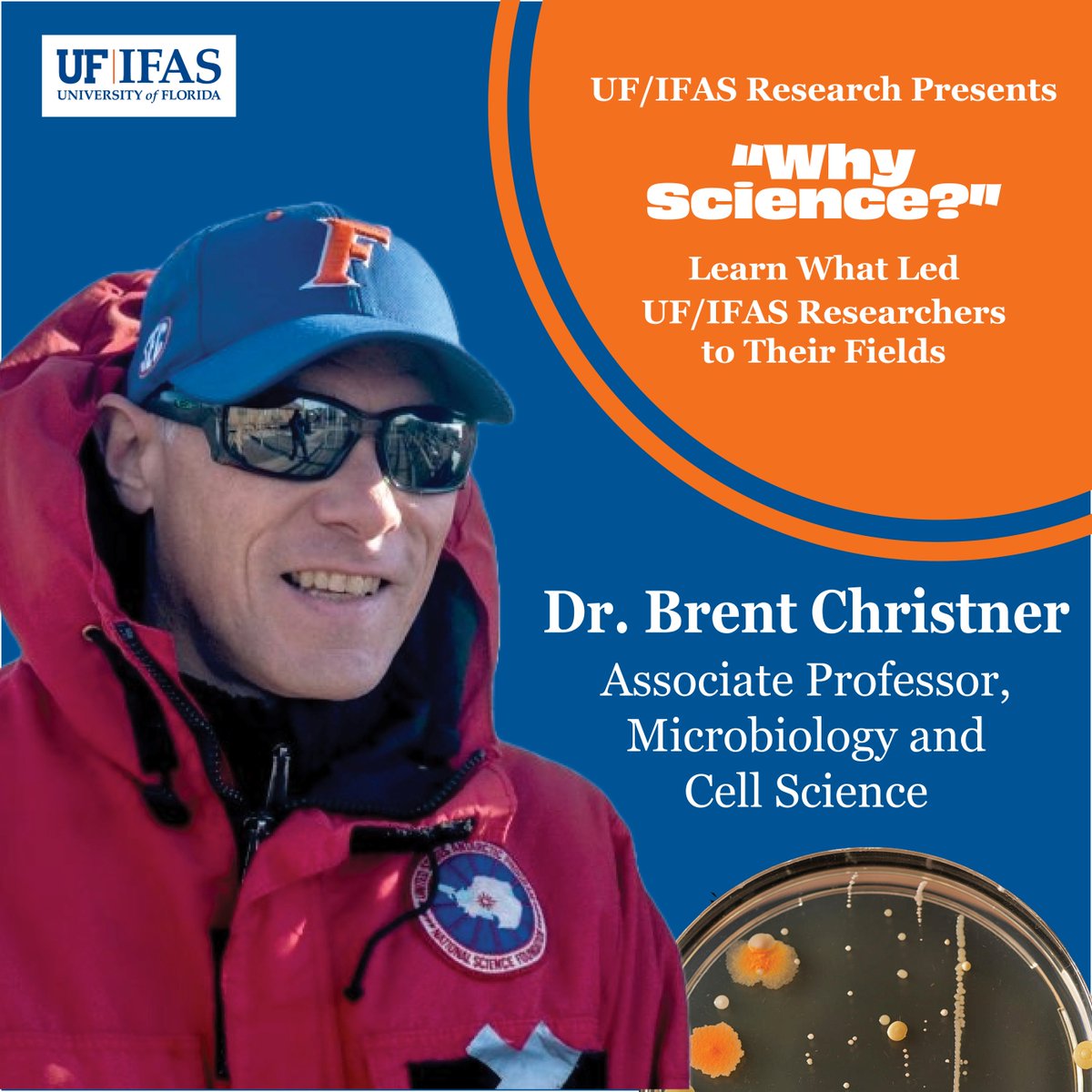UF/IFAS Dean for Research (@uf_ifasresearch) on Twitter photo Welcome to "Why Science," a video series produced by <a href="/UFAEC/">UF/IFAS AEC</a> students that explores the how and why behind the careers of UF/IFAS researchers! To kick off our series, meet Dr. Brent Christner, microbiologist with <a href="/UF_MCS/">UF Microbiology</a>, and learn why he chose his path in science.⬇️⬇️⬇️ Welcome to "Why Science," a video series produced by <a href="/UFAEC/">UF/IFAS AEC</a> students that explores the how and why behind the careers of UF/IFAS researchers! To kick off our series, meet Dr. Brent Christner, microbiologist with <a href="/UF_MCS/">UF Microbiology</a>, and learn why he chose his path in science.⬇️⬇️⬇️