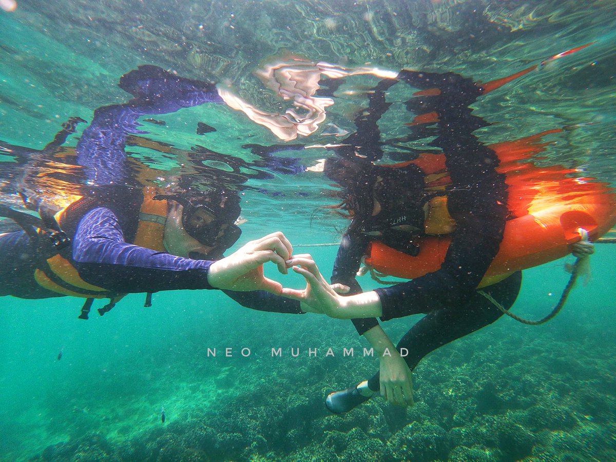 NeoMuhammadd's tweet photo. snorkeling di Pulau Sapi, 7.7km dari bandaraya Kota Kinabalu Sabah (KKCity) 16/1/2025 - air laut jernih, banyak ikan, murah, selesa. Ramai pelancong Korea bercuti di pulau ni. https://t.co/6cM6y7n7zr