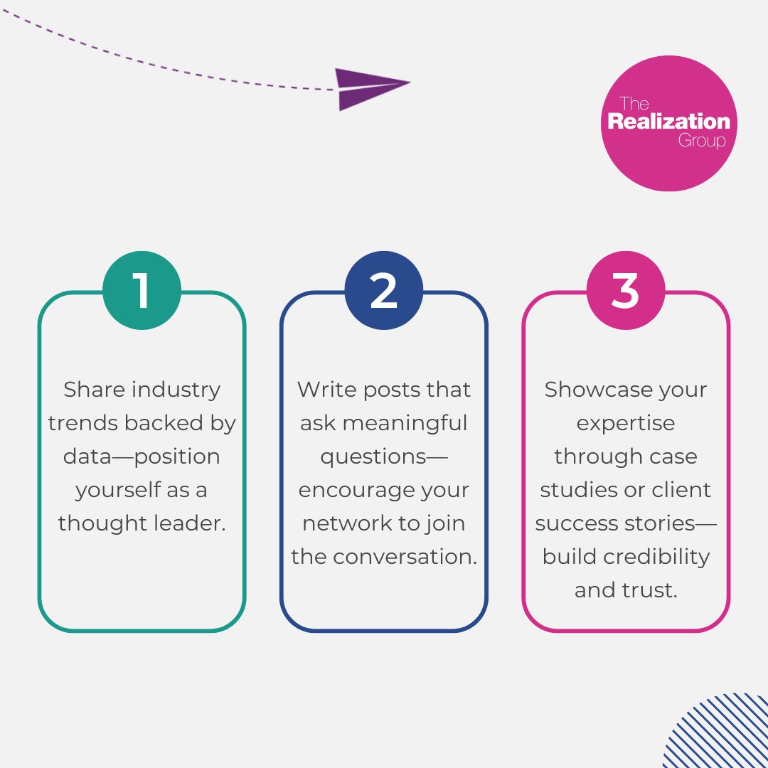 Struggling to stand out on LinkedIn? Here’s the secret: add value with every post. 

Here are three quick wins:

1️⃣ Share industry trends backed by data
2️⃣ Write posts that ask meaningful questions
3️⃣ Showcase your expertise through case studies or client success stories