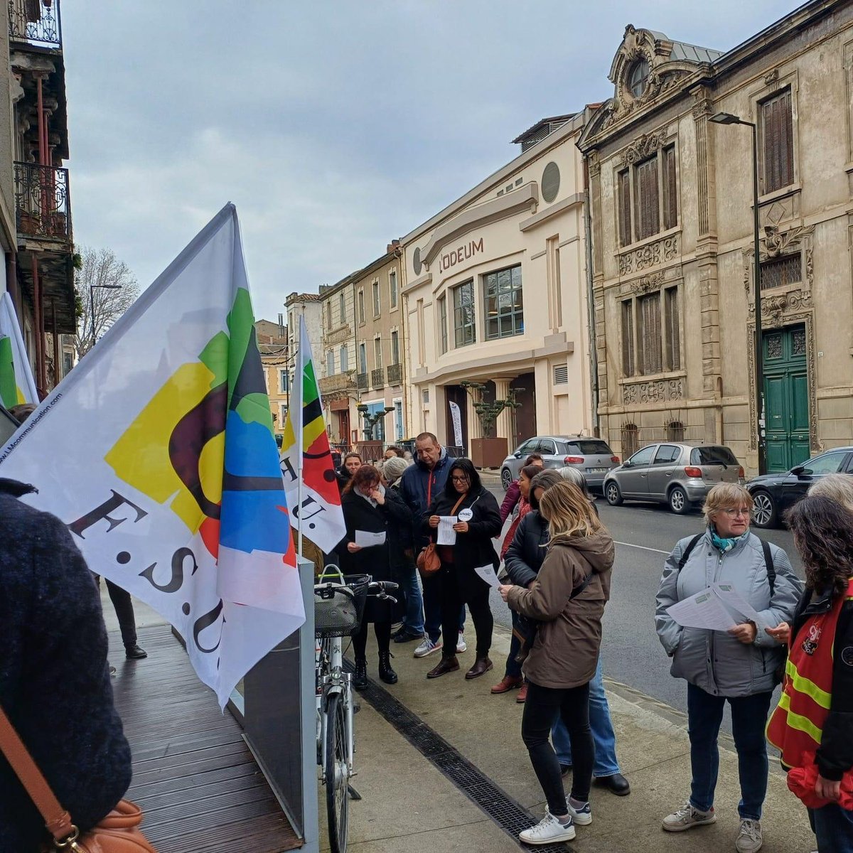 SNESMontpellier's tweet photo. Perpignan Mende Carcassonne Sérignan Narbonne Béziers Nîmes, partout dans l'académie des mobilisations pour les #AESH https://t.co/lTsFoQdhh9