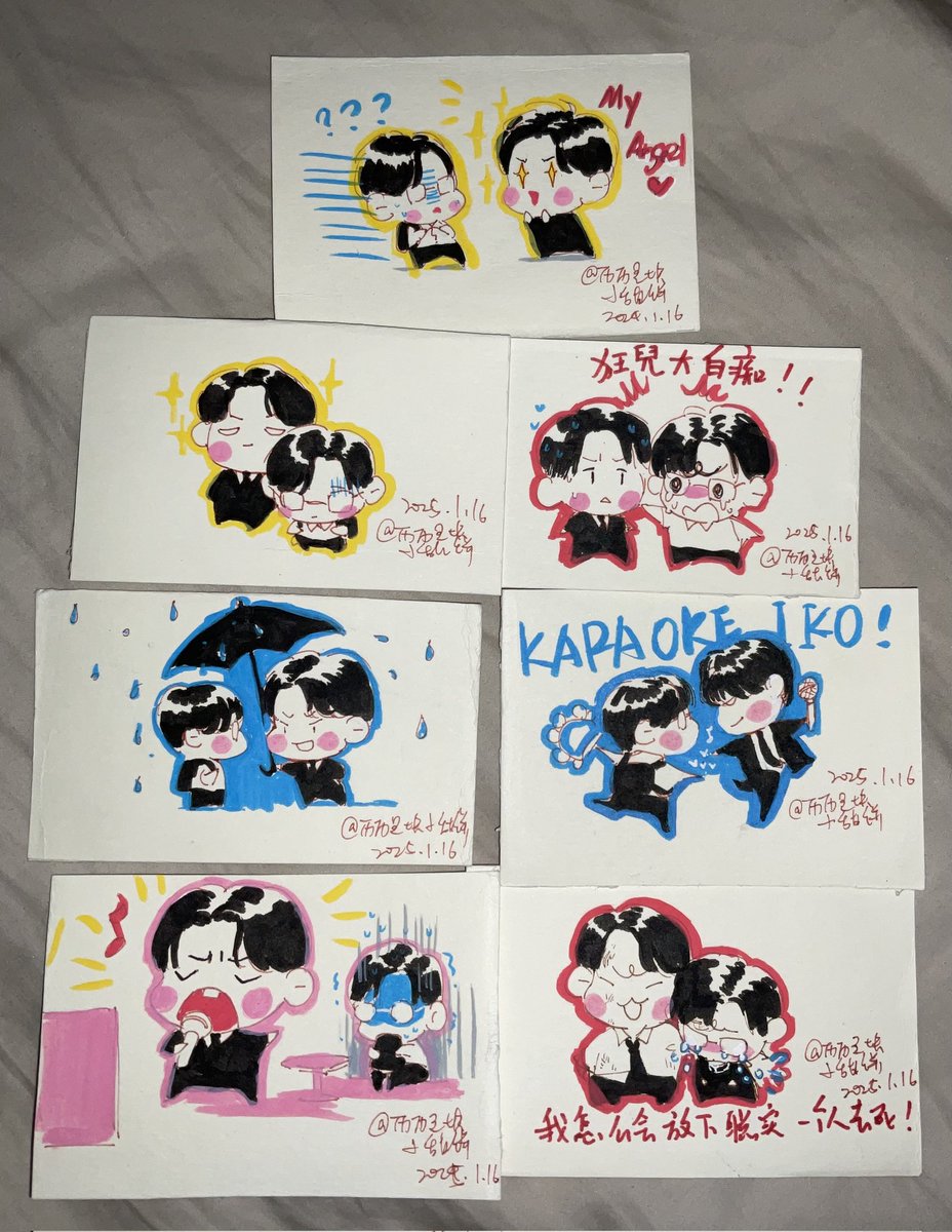 #カラオケ行こ
忍不住又画了很多小鼻嘎！