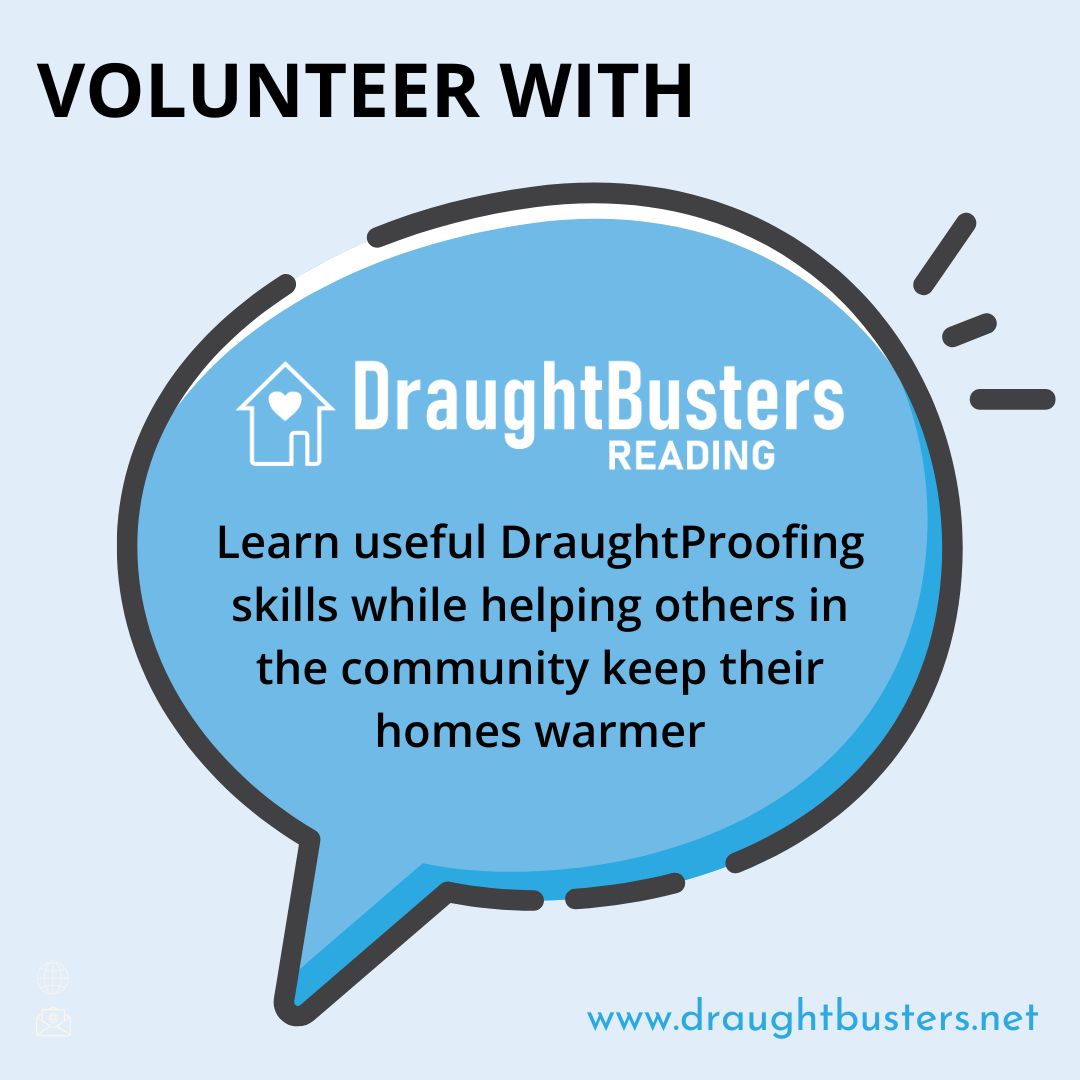 Would you like to volunteer and become a local Reading DraughtBuster, draughtproofing the homes of those in need. Sounds like something you're interested in then get in touch!
draughtbusters.net/volunteer/
#Volunteer #DraughtBusters #DraughtProofing  #Rdguk #ReadingUK #readinguk