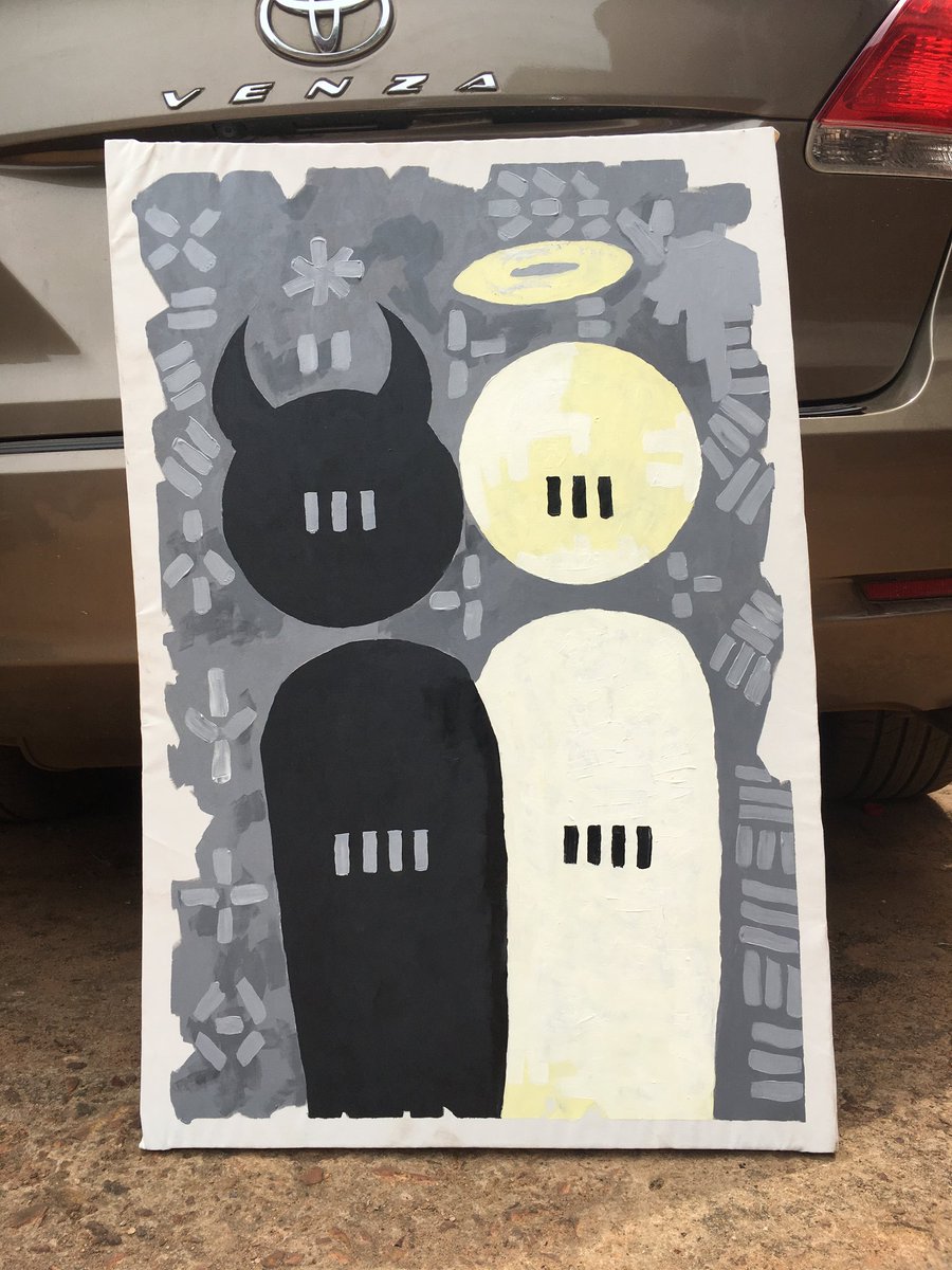 zackrhyder400's tweet photo. YING YANG
3ft X 2ft
Acrylics on Calico
#art #ArtistOnTwitter #artists #artworkด้อมรถ #originalart #originalartwork #davido #donjazzy #richforever #rickross #pulseng #contemporaryart #oilpainting @ArtMutuals @Voiceofigbos @VoiceOfTheEast @IgboHistoFacts @gaiuschibueze @davido https://t.co/dvdgibbYQS
