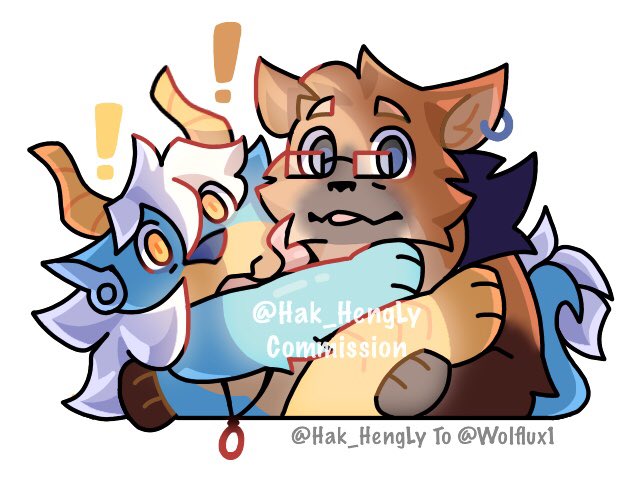 hak_hengly's tweet photo. 🎁1/2 For Wolflux1 | The good bois got caught red-handed | #furry #artwork #Commission https://t.co/kgMR4eZb8w