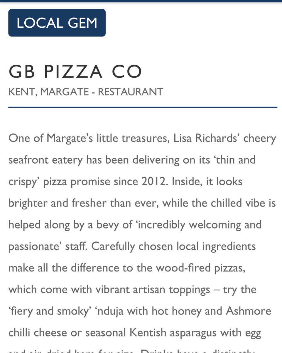 GB Pizza Co (@gbpizzaco) on Twitter photo Wow.
We are 13 years old this year. In restaurant years, that’s about 183!
To still be recognised for what we do is heart-filling. Thank you <a href="/goodfoodguideuk/">The Good Food Guide</a> for including us in your Top 21 pizza restaurants in the UK - celebrating #nationalpizzaweek.
bit.ly/3yatqFj Wow.
We are 13 years old this year. In restaurant years, that’s about 183!
To still be recognised for what we do is heart-filling. Thank you <a href="/goodfoodguideuk/">The Good Food Guide</a> for including us in your Top 21 pizza restaurants in the UK - celebrating #nationalpizzaweek.
bit.ly/3yatqFj