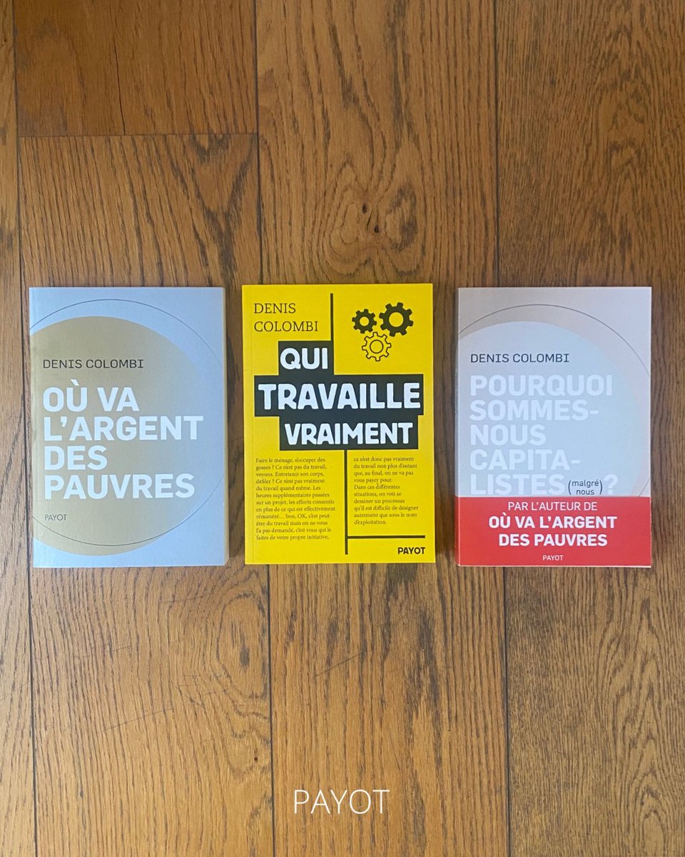 Denis Colombi explore des sujets qui nous touchent tous : le travail, l’argent et notre rapport au capitalisme. Ses ouvrages questionnent nos habitudes et mettent en lumière des mécanismes souvent invisibles.

Disponible en librairie