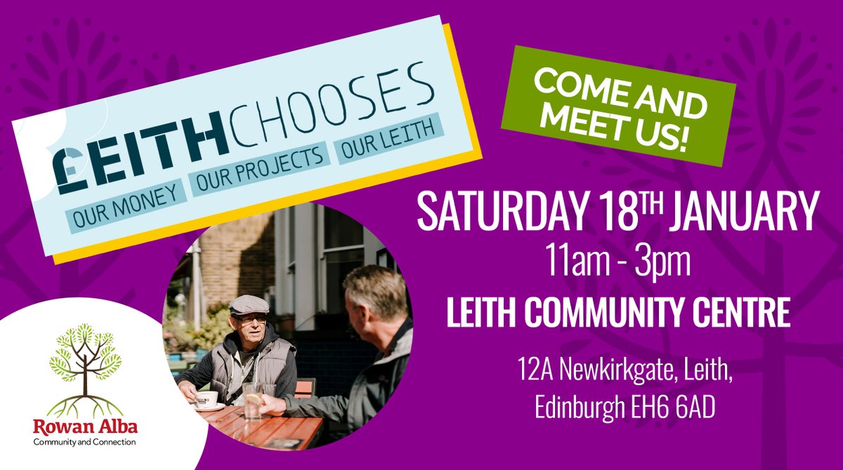 🌟 This Saturday, 18th January, Rowan Alba will be at the Leith Chooses event at the Leith Community Centre in the Kirkgate, you can come along and vote for us between 11am and 3pm! 🌟
#LeithChooses #RowanAlba #ThorntreeStreet #CARDS #VoteForUs #CommunitySupport