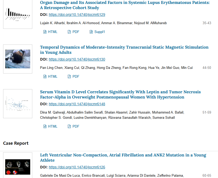 New Issue Out！！！！      
Read our latest published articles in Journal of Clinical Medicine Research
jocmr.elmerjournals.com/jocmr/issue/vi…