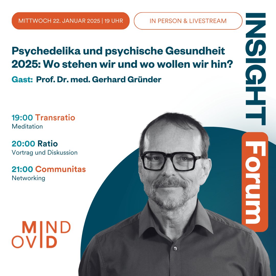 A happy 2025 to everyone, and we are pleased to share that the INSIGHT Forum is back with news: 
❗From now on, our events will take place in person AND via livestream. ❗

Please take notice that only the talk at 8 pm can be livestreamed.