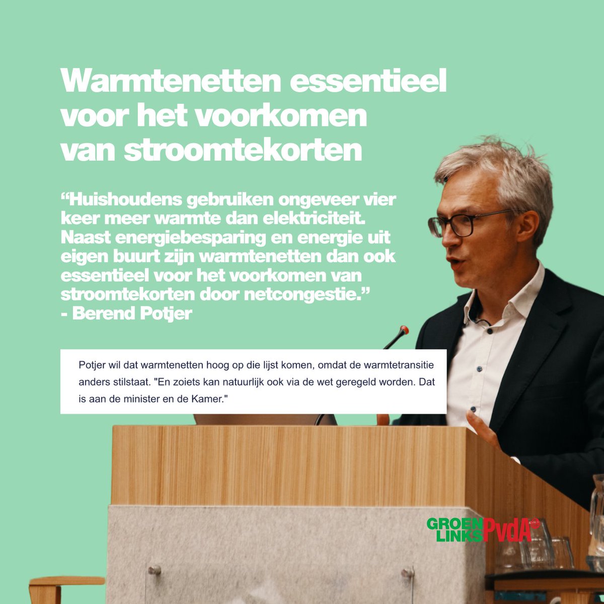 Mooi dat er dankzij onze gedeputeerde Berend Potjer landelijk aandacht is voor het feit dat warmtenetten kunnen helpen onze stroomnetten te ontlasten!
Lees het artikel hier:
nu.nl/economie/63423…