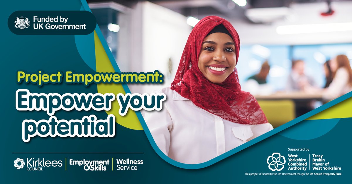 Employment and Skills Kirklees Council (@kcemployskills) on Twitter photo Do you health concerns, but want to get back into work sometime soon? We're here to help.
Our #ProjectEmpowerment team will be at Job Centre Plus, Huddersfield and Dewsbury tomorrow between 10am - 2pm.
Call in, chat to us and find out more.
<a href="/JCPinWestYorks/">JCP in West Yorks</a> #UKSPF #Kirklees Do you health concerns, but want to get back into work sometime soon? We're here to help.
Our #ProjectEmpowerment team will be at Job Centre Plus, Huddersfield and Dewsbury tomorrow between 10am - 2pm.
Call in, chat to us and find out more.
<a href="/JCPinWestYorks/">JCP in West Yorks</a> #UKSPF #Kirklees