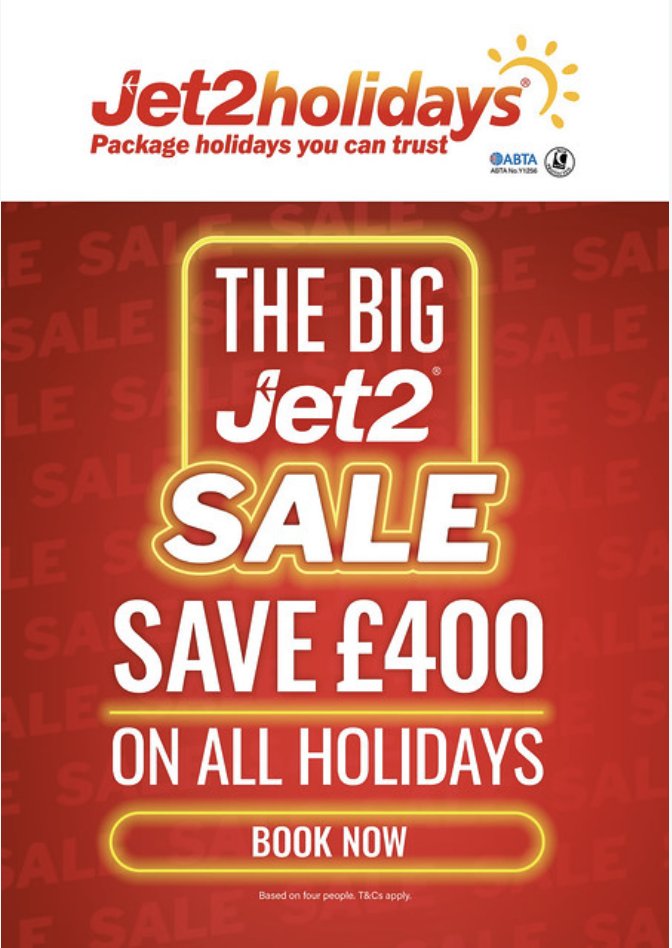 TTBnewport's tweet photo. The Travel Business ·  - Nextdoor https://t.co/4ohF3bNg5a 
tel 01633 897002
#jet2holidays
#summersale https://t.co/gOY0b5ldD1