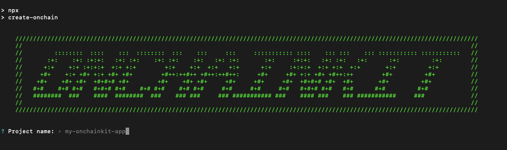 OnchainKit installed, LFB! https://t.co/y2B8ASGcLU