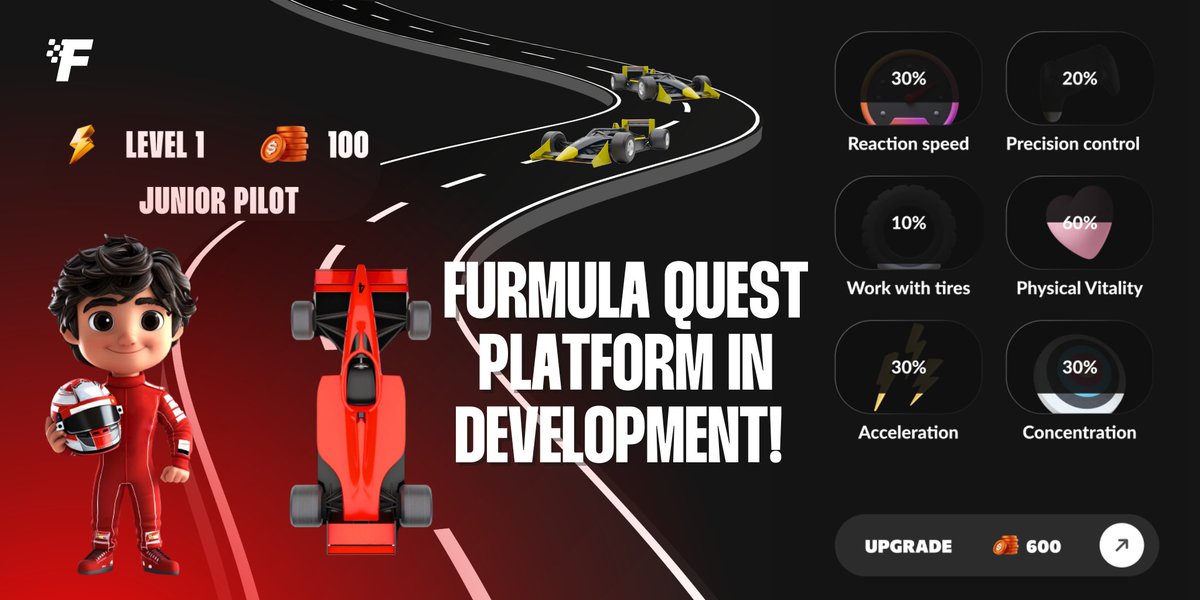 Furmulagames's tweet photo. A New Adventure Awaits: FURMULA Quest Platform in Development! 

We’re excited to announce that our team is actively working on a Quest Platform designed to bring engaging mechanics and exciting opportunities to every member of our community.

✨ Get ready for:

• Unique quests and challenges tailored for all players
• Interactive mechanics that make participation even more rewarding
• Opportunities to earn rewards and explore new features

We can’t wait to start unveiling details about the platform and its functionality in the coming weeks. Stay tuned-exciting updates are just around the corner! 💥

#Furmula $FURM #GameFi #Quest