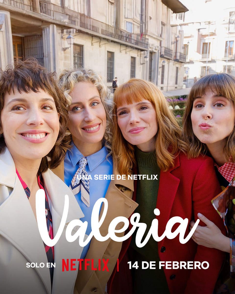 La última temporada de Valeria nos la guardamos en el mismo sitio que este selfie; en nuestros favoritos. #ValeriaNetflix llega el 14 de febrero.