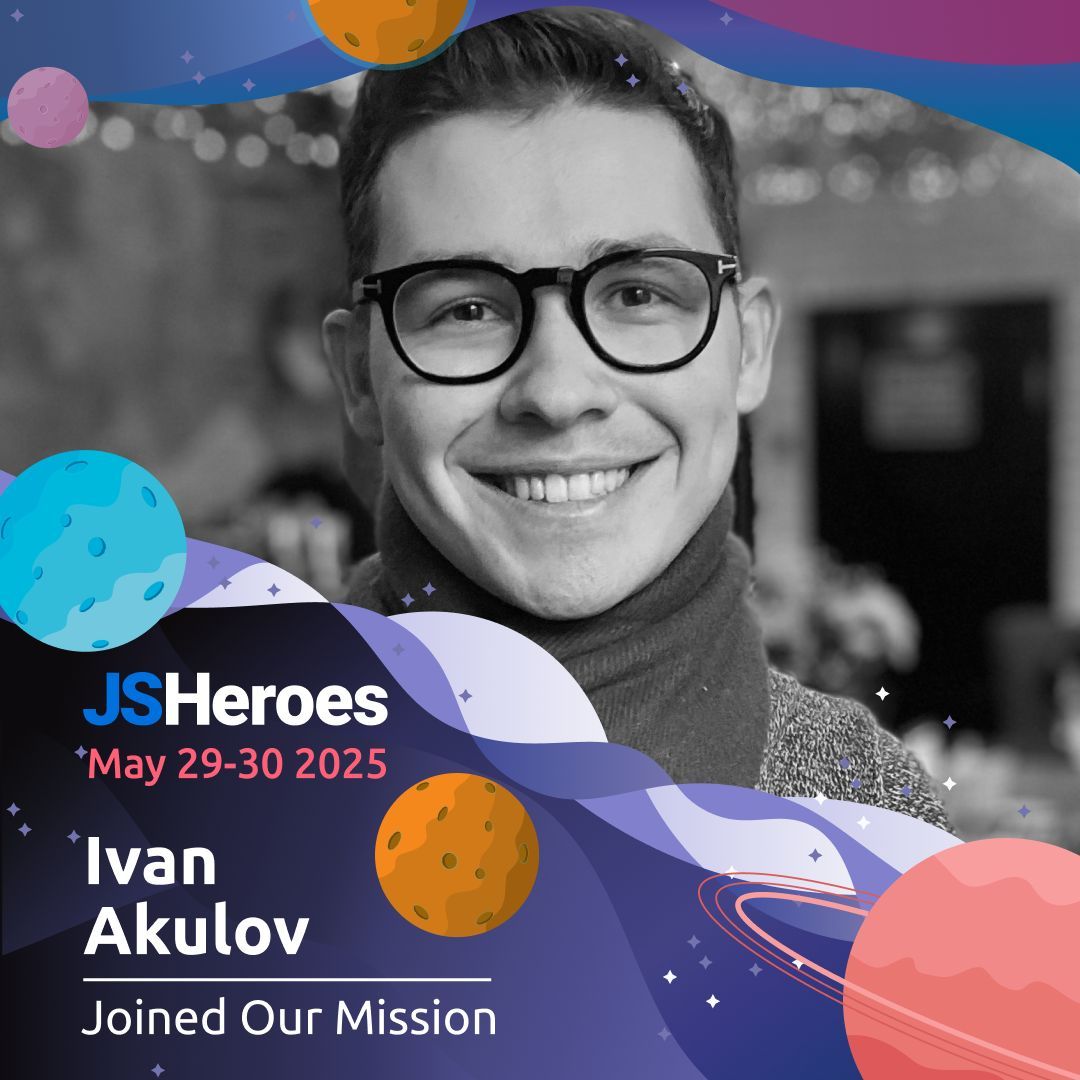 👨‍💻 Speaker Spotlight #JSHeroes 2025:
Ivan Akulov works as a Senior Performance Engineer at Framer and will dive deep into the internals of React to showcase where performance is lost and gained in a modern frontend application. 

#JSHeroes #TechConference #TechInnovation #WebDev