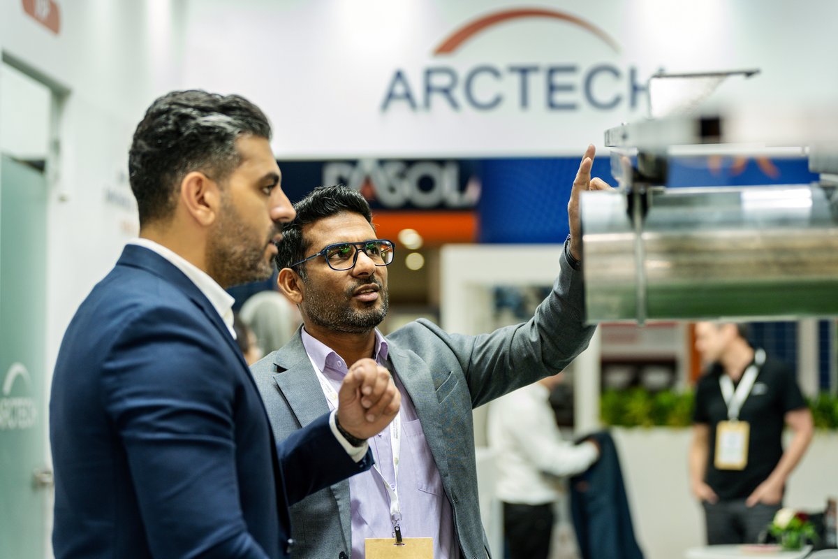 ArctechSolar's tweet photo. #ArctechExhibition The hustling 3-day journey for #Arctect to the #WFES2025 has concluded with great success! This year, apart from its #1P solar tracker #SkyLineII, Arctech brought Intelligent PV #CleaningRobot #StarShineI. Stay tuned for more details!
#ArctechMEA #solartrackers https://t.co/mRhoChB4rK