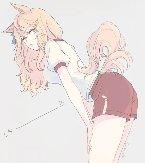 しっぽを上にあげた時にしっぽの毛がふぁさってほしい気持ちがあります 