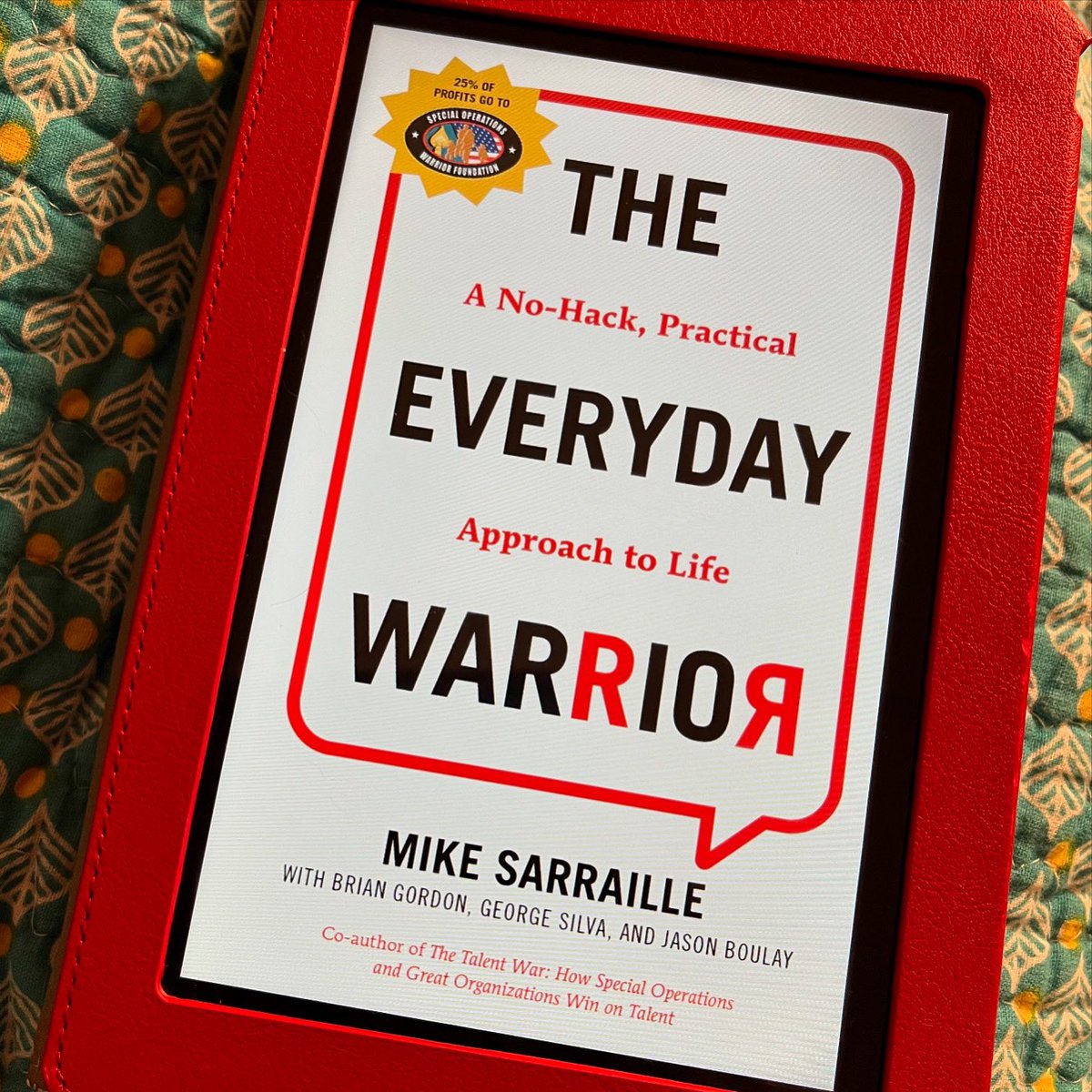WPaperWings's tweet photo. Current read:
"...success begins with knowing yourself, finding your tribe, and understanding that failure is essential to success."
~The Everyday Warrior, by Mike Sarraille
#ayearofreading https://t.co/bZUBoDSGUB