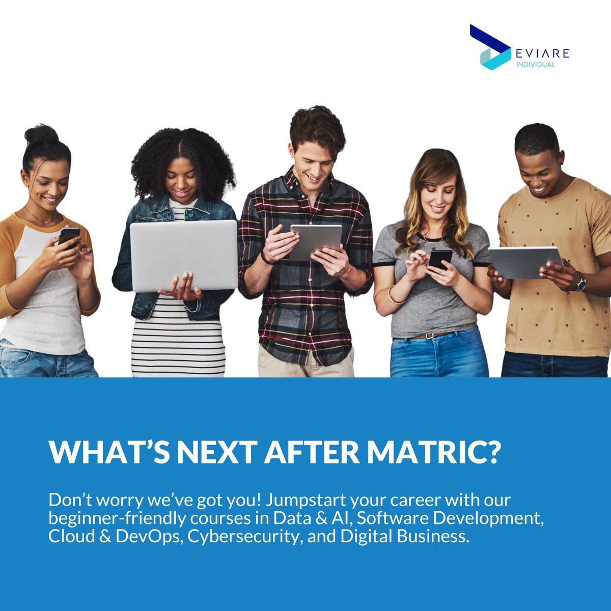 DeviareSA's tweet photo. 🎓 Hey Matriculants! Feeling unsure about your next steps?
Check out our offerings and start paving your path to success today: https://t.co/YrsiJNtCMv
#Deviare #GetAHead #Matric2024 #Classof2024 #CareerDevelopment #SupportingYouth #FutureLeaders https://t.co/MA5sDz6eFU