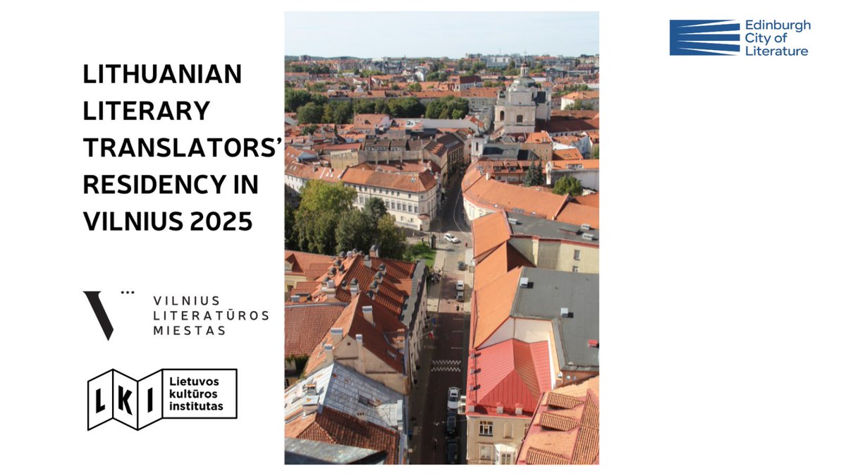 📣Are you a Lithuanian literary translator living abroad that would benefit from time in Vilnius? 

There is a residency in 2025 open for submissions that is ideal for you!

📅: 31 January 2025
cityofliterature.com/vilnius-reside…