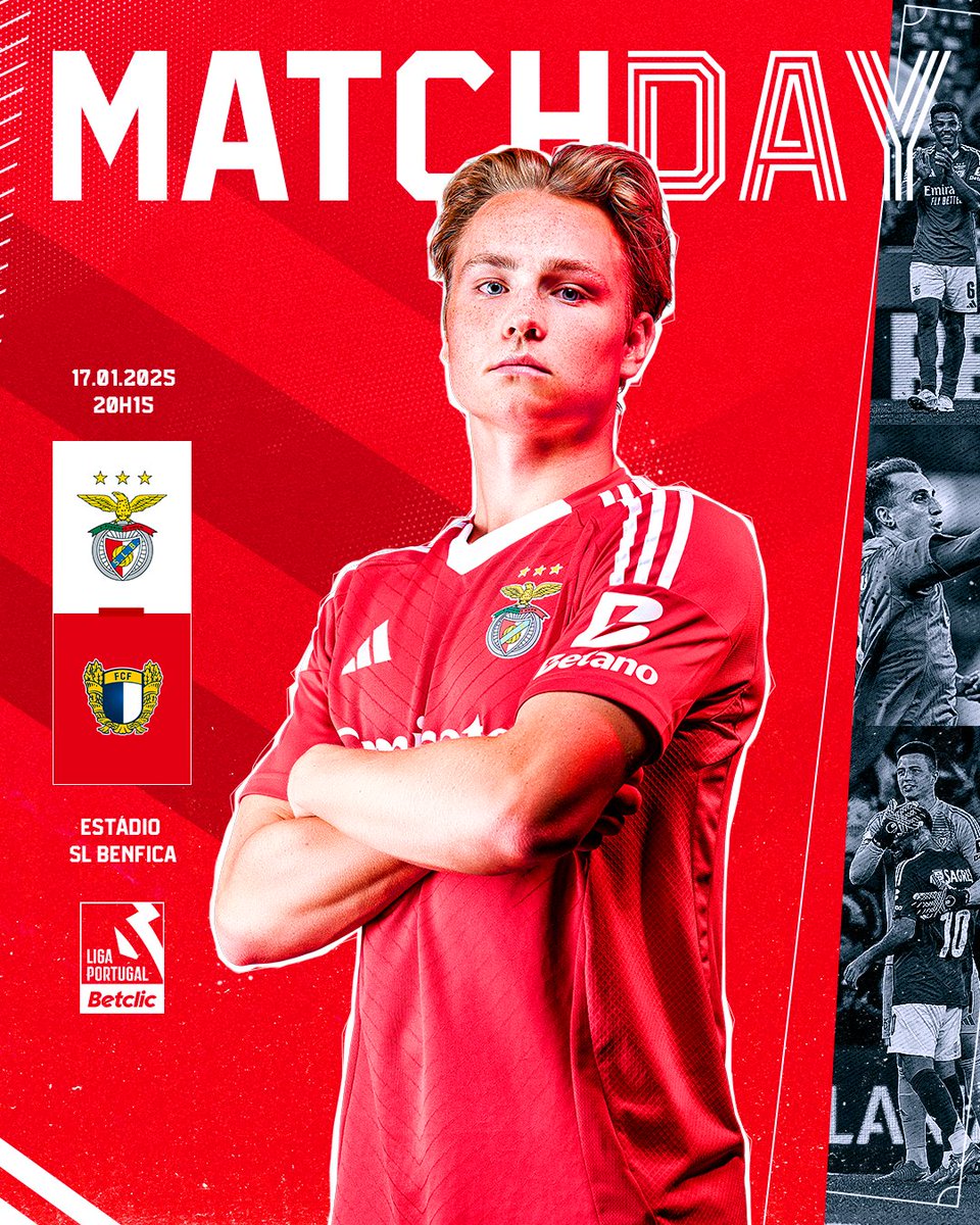 𝐌𝐀𝐓𝐂𝐇𝐃𝐀𝐘 🔴⚪

🔜 18.ª jornada da #LigaPortugalBetclic
⚽ #SLBenfica vs. FC Famalicão
📺 BTV

#SLBFCF